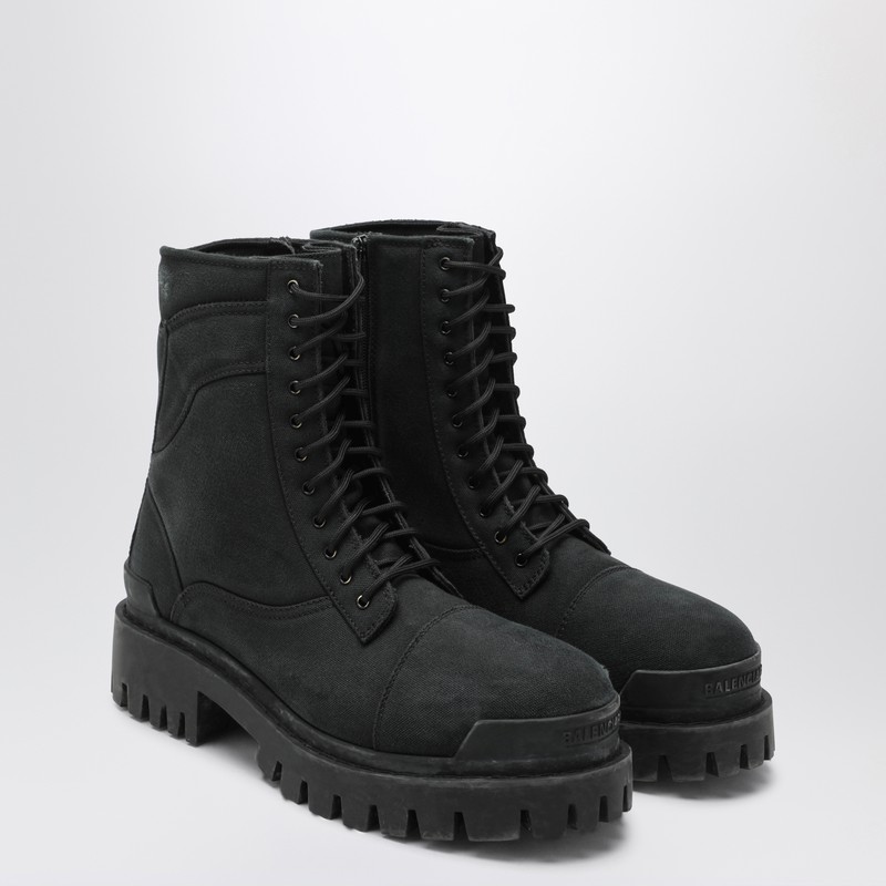 Balenciaga High-top Lace-up Chunky Sole Boots In Black