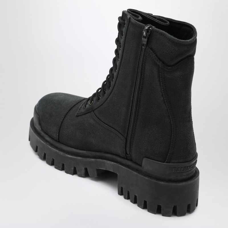 Balenciaga High-top Lace-up Chunky Sole Boots In Black