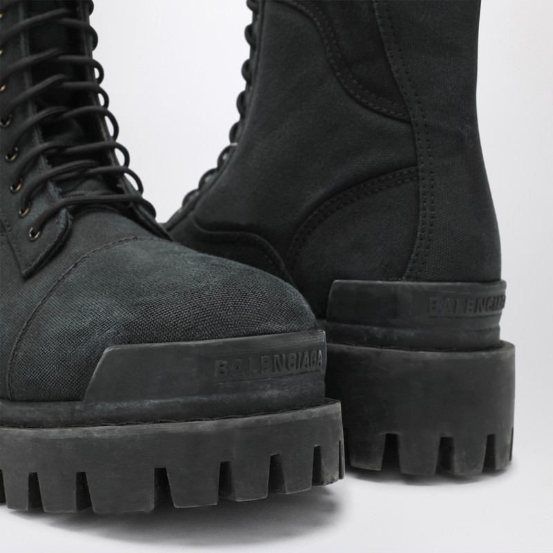 Balenciaga High-top Lace-up Chunky Sole Boots In Black