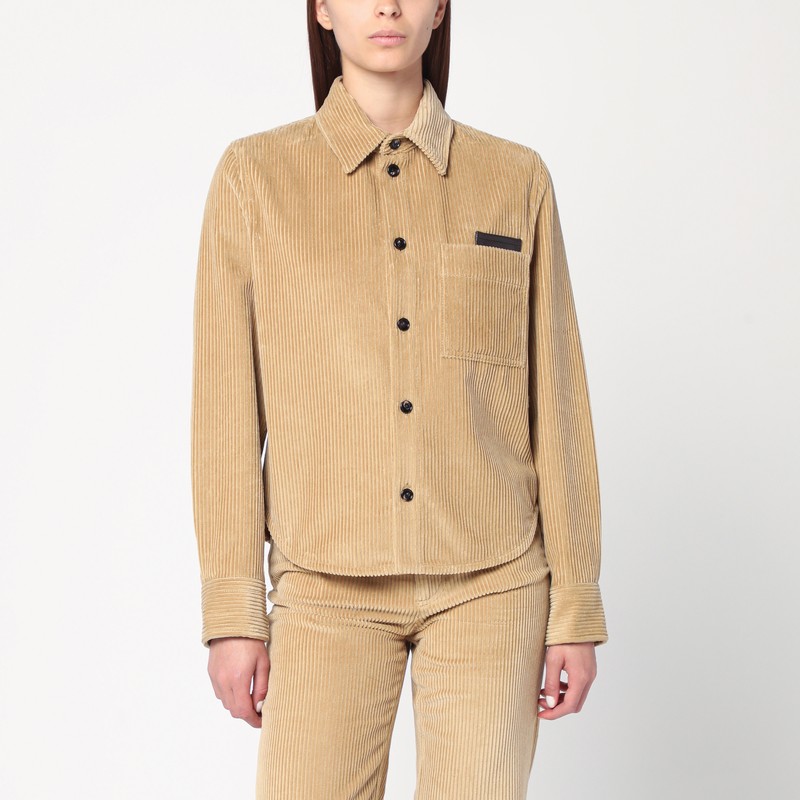 Beige corduroy shirt