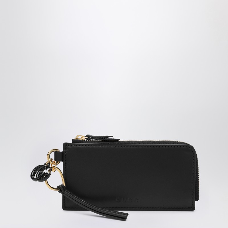 Black card holder with GG charm