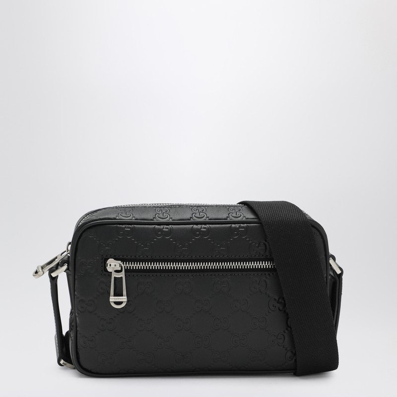 Small black GG Emblem shoulder bag