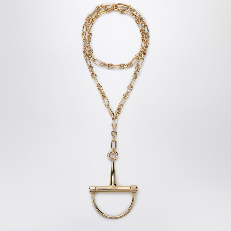 Gold necklace with half Bit