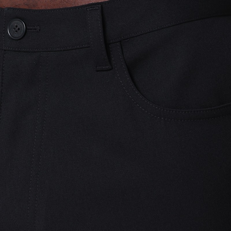 Balenciaga Black Regular Fit Tailored Trousers In Black