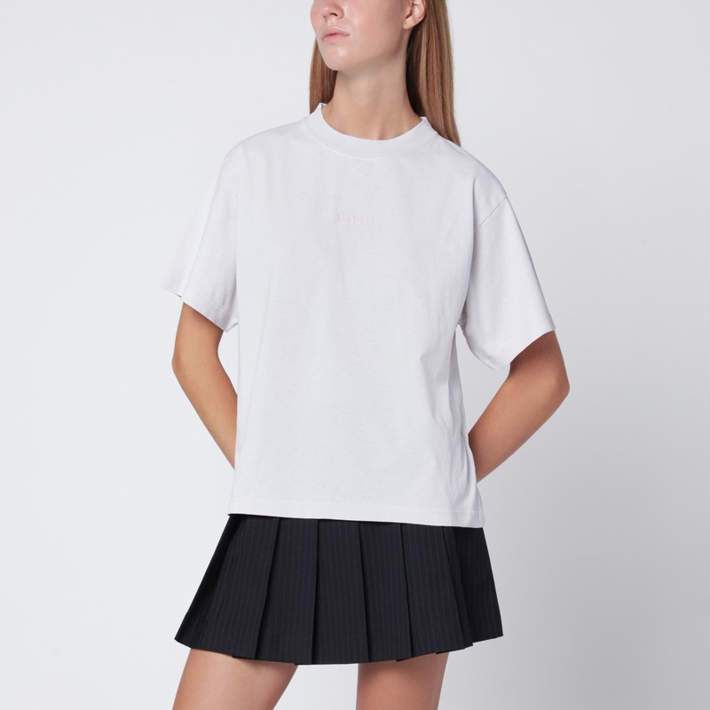 White Balenciaga Back Medium Fit T-shirt