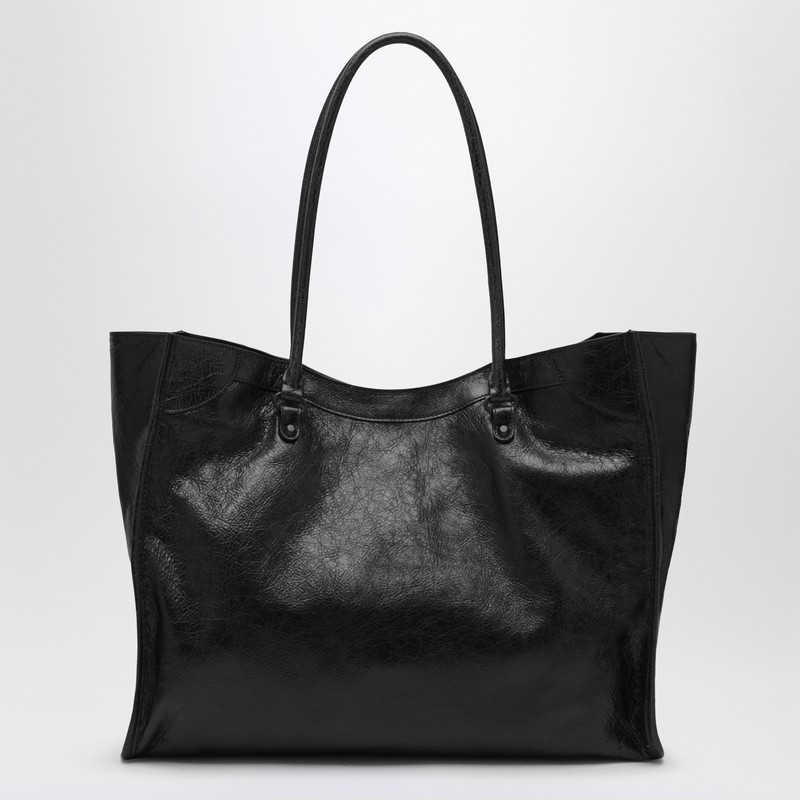 Balenciaga Medium Le City Black Tote Bag In Black