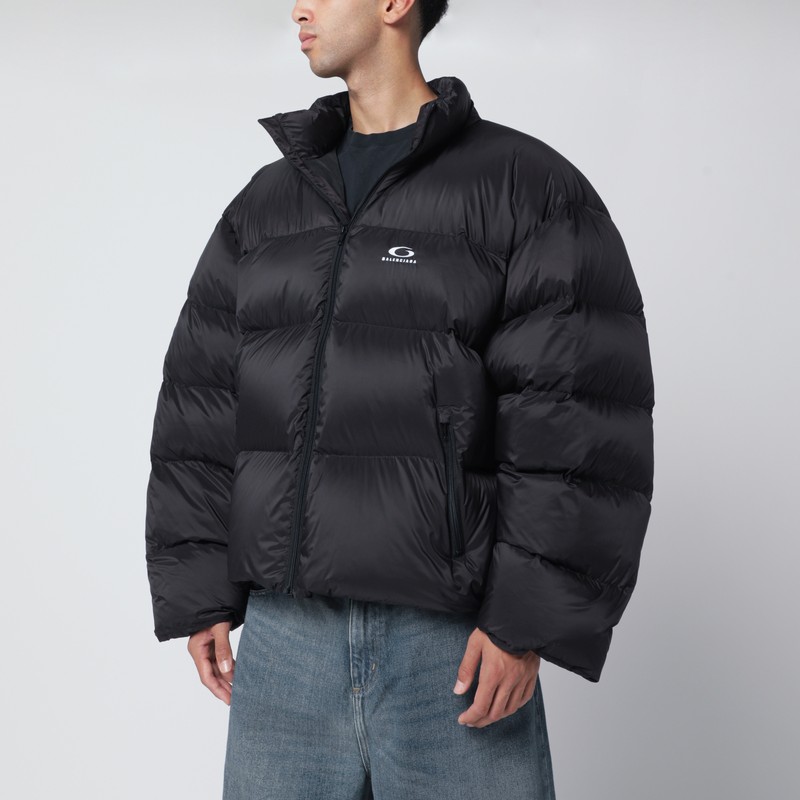 Black Standard technical fabric down jacket