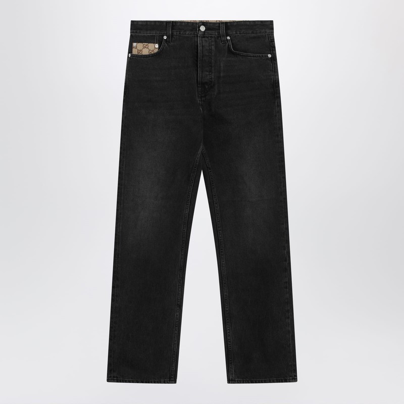 Black délavé jeans
