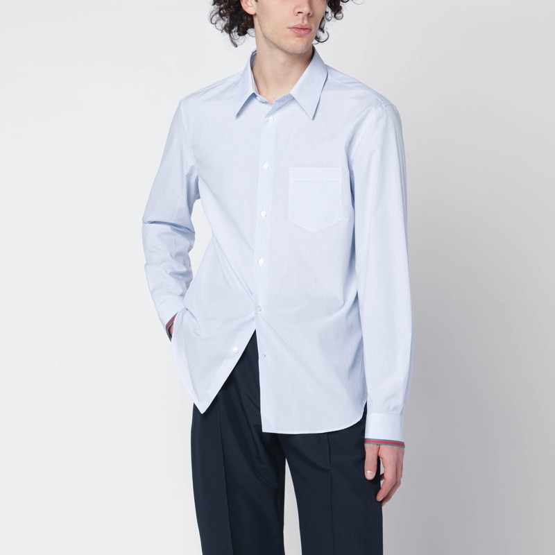 Light blue striped shirt with Web detail