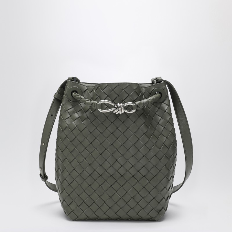 Andiamo small Bucket bag in Pickle Intrecciato