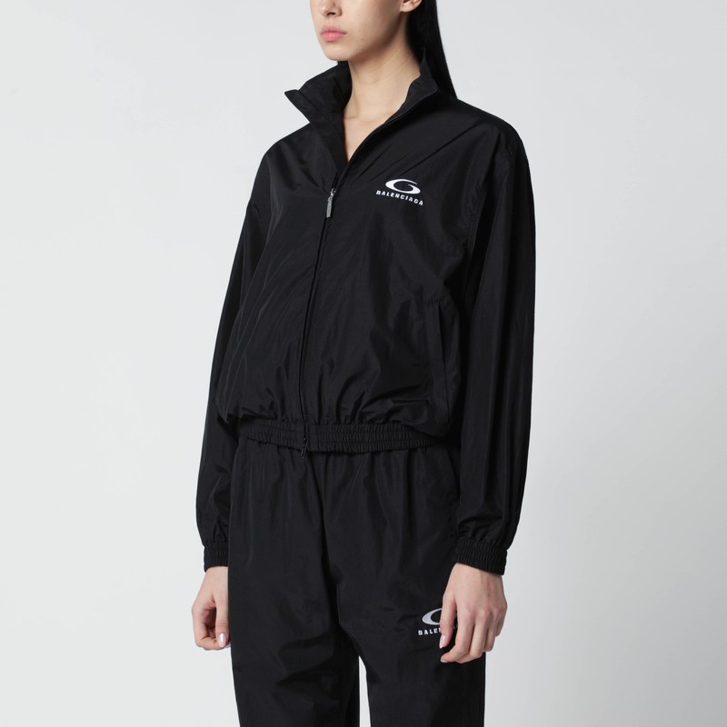 Balenciaga Black Loop Sports Icon Zip Jacket