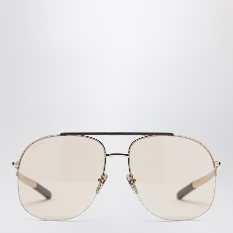 Gold navigator sunglasses