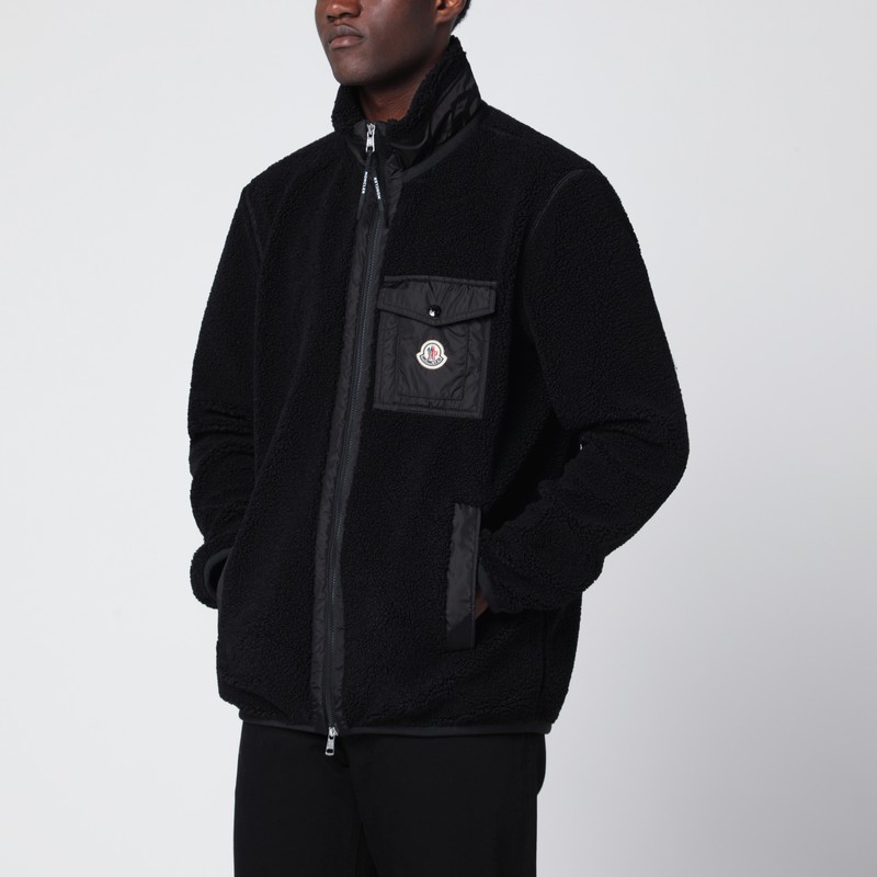 Black zip fleece