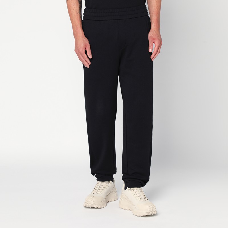 Black cotton jogging pants