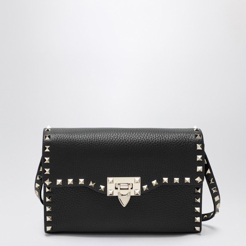 Small black Rockstud crossbody bag