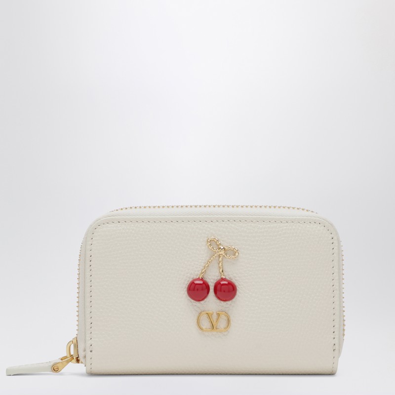 Ivory Cherryfic zip-around wallet