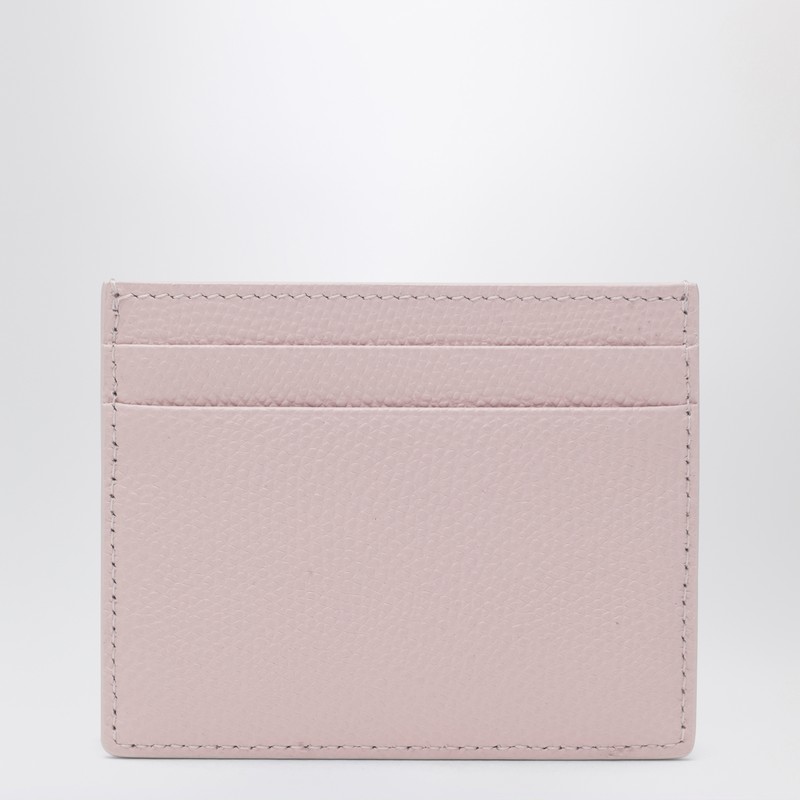 Valentino Cherryfic Cardholder In Rose-quartz Leather In Pink