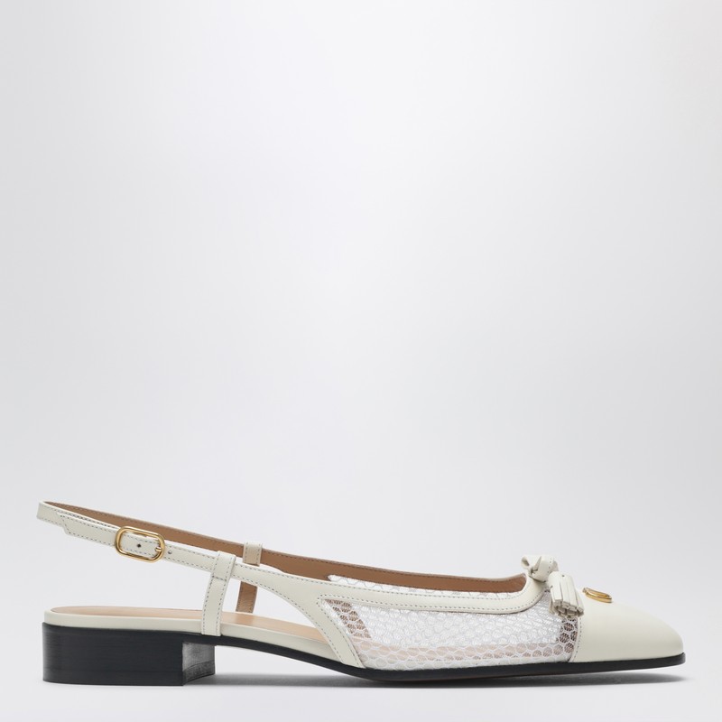 Valet Du Roi slingback ballerina ivory