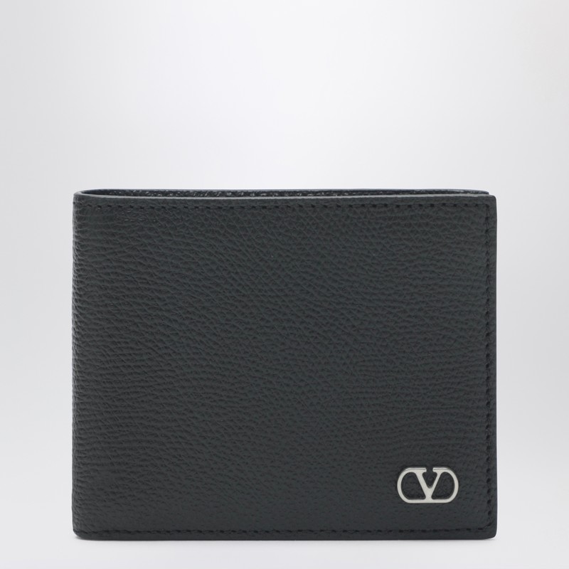 Black Vlogo Signature bi-fold wallet