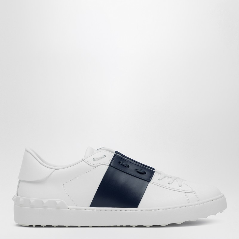White/Dark blue Open sneaker