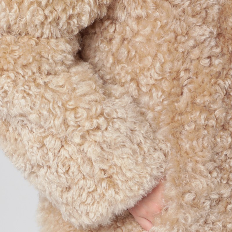 Sword 6.6.44 Peach Fur With Leather Lining In Sand