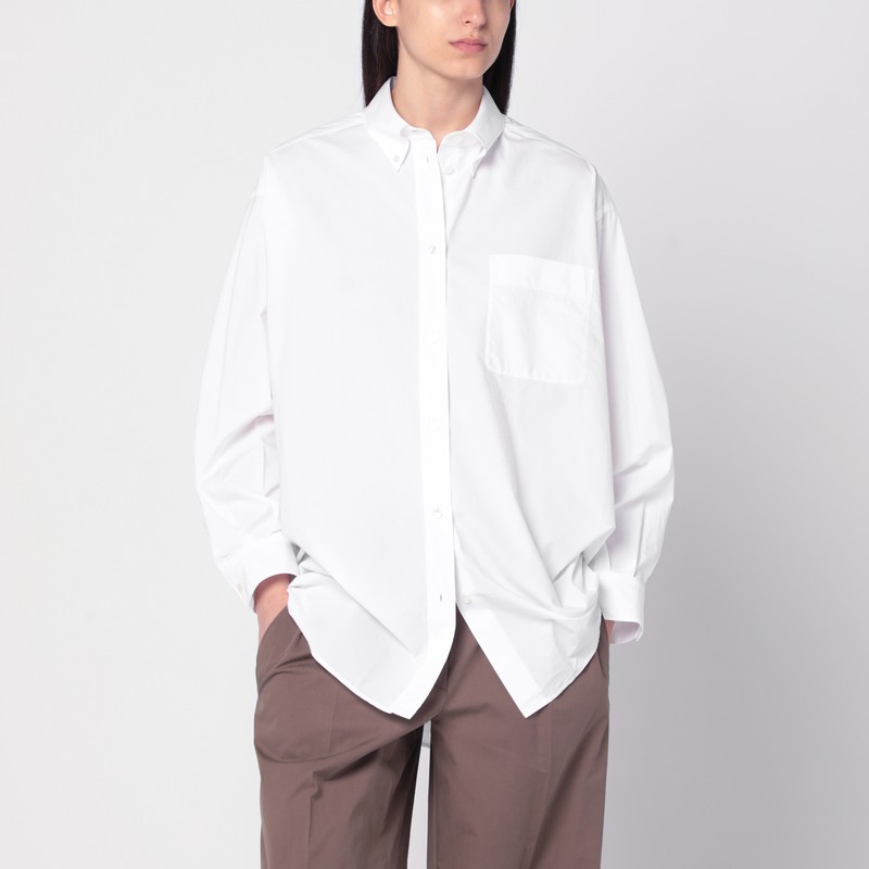 The Row Nesson Sheer Oversized Shirt
