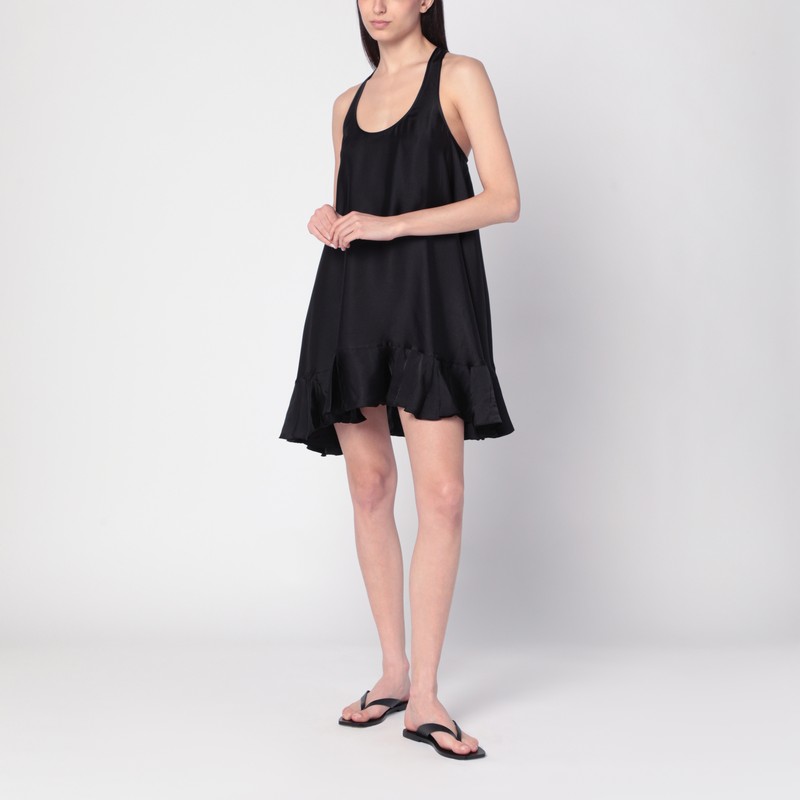 Anine Bing Lilith Silk-blend Mini Dress