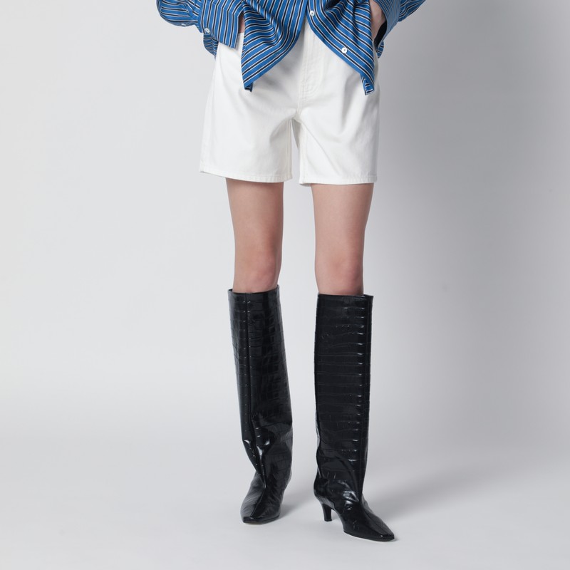 Ecru Kat denim shorts