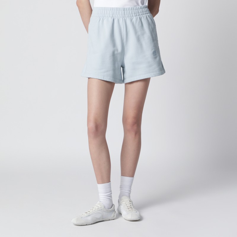 Light blue cotton shorts