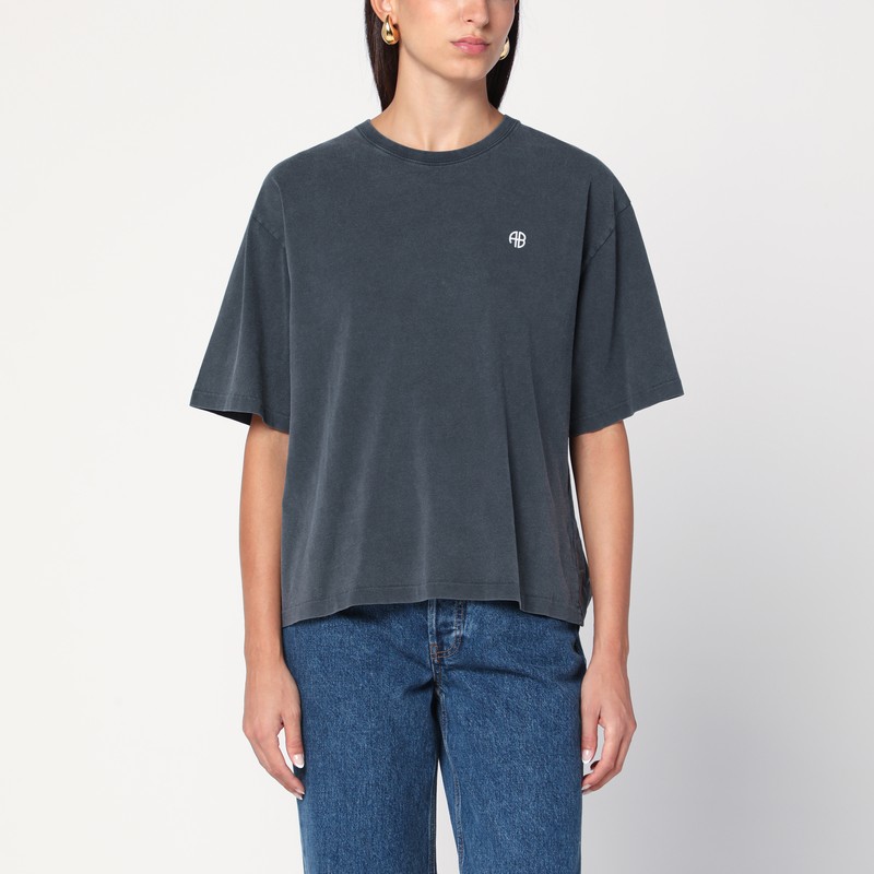 Anine Bing Rudy Empowerment Washed Black T-shirt