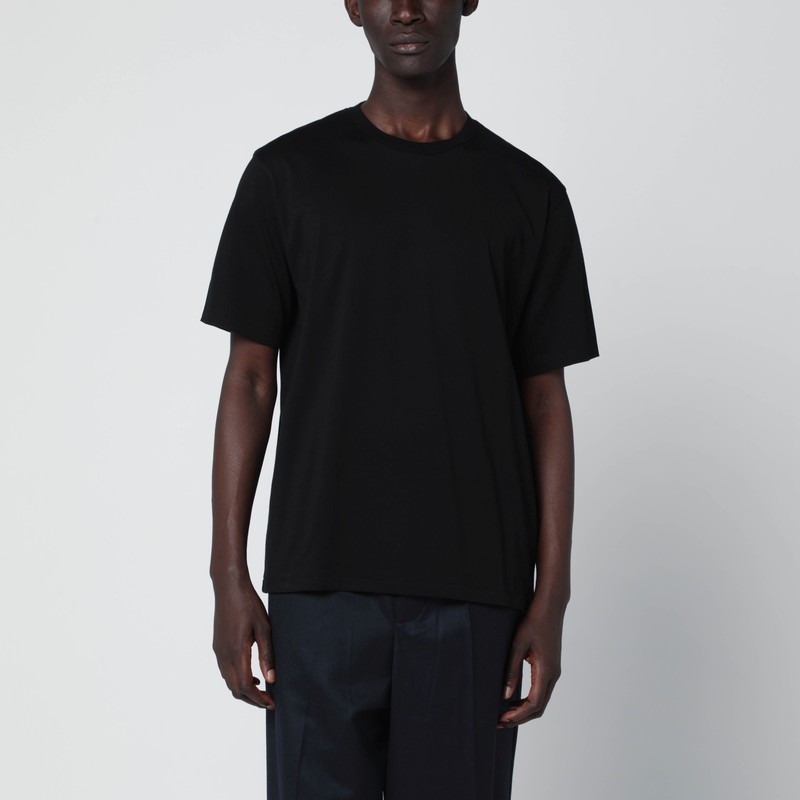 Black cotton T-shirt