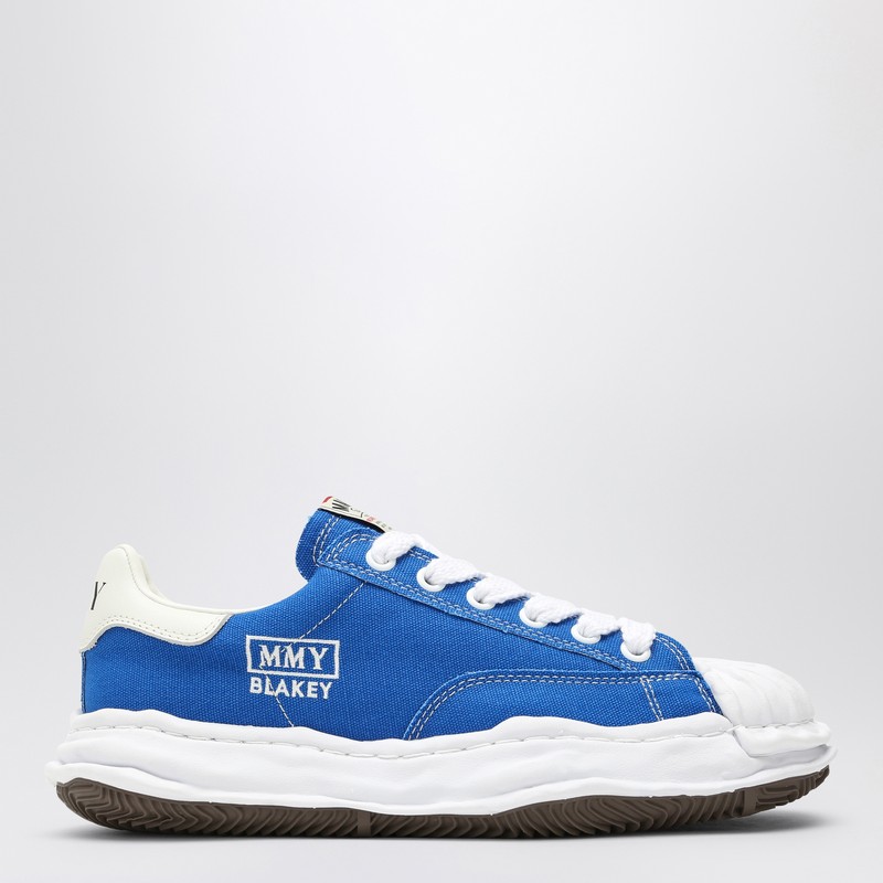 Electric blue canvas Blakey low-top sneakers