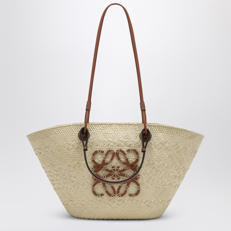 Loewe Medium Anagram Basket Bag In Natural/tan In Neutral