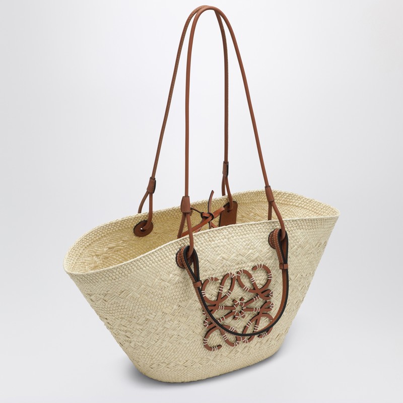 Loewe Medium Anagram Basket Bag In Natural/tan In Neutral