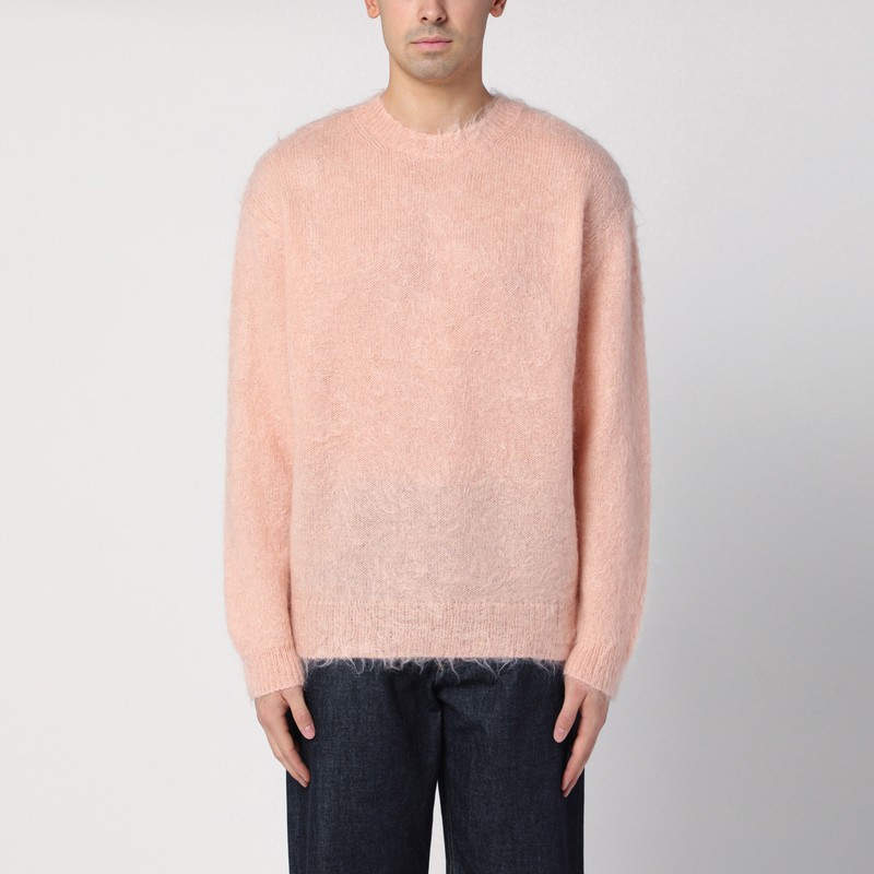 Pink mohair and wool jumper - Auralee - Modalova