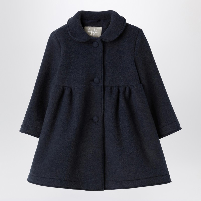 Blue couture fleece coat