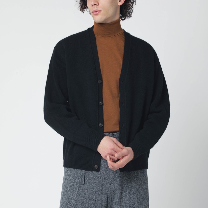 Black cashmere cardigan