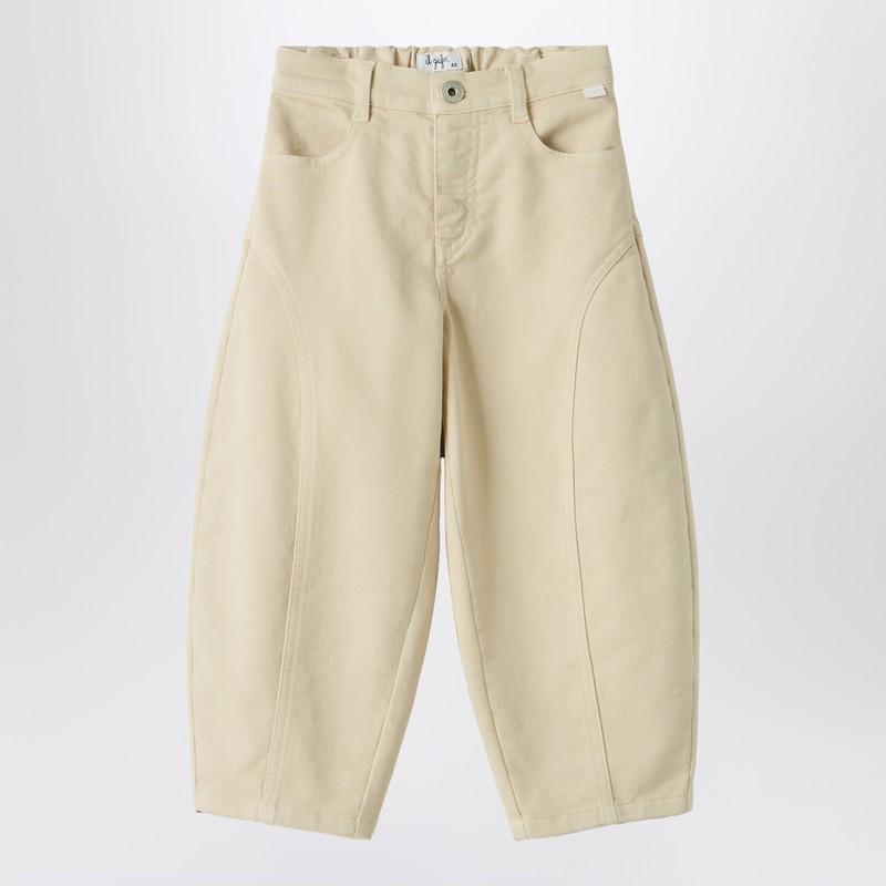 Carrot pants in stretch gabardine