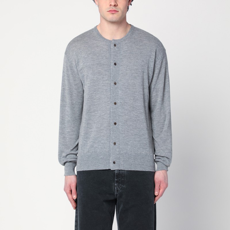 Gray cashmere cardigan