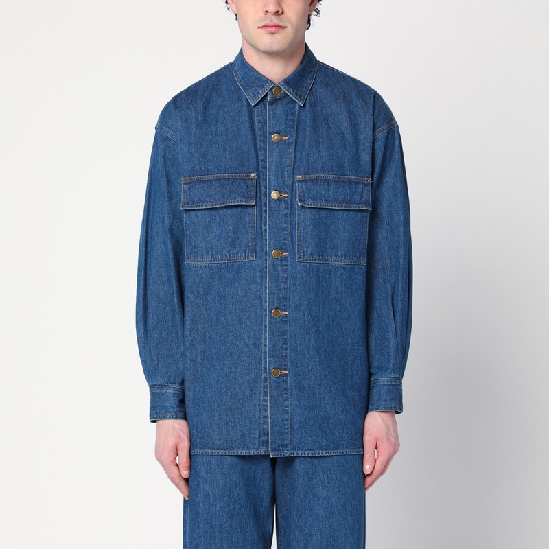 Blue denim shirt