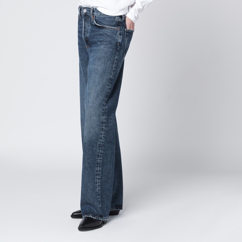 Agolde Blue Regenerated Denim Jeans In Blue