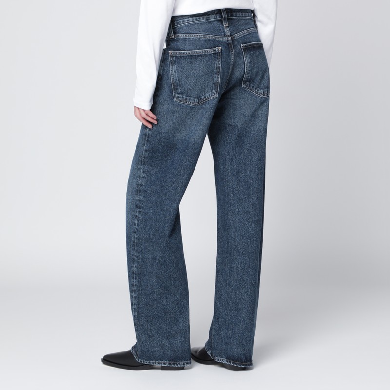 Agolde Blue Regenerated Denim Jeans In Blue