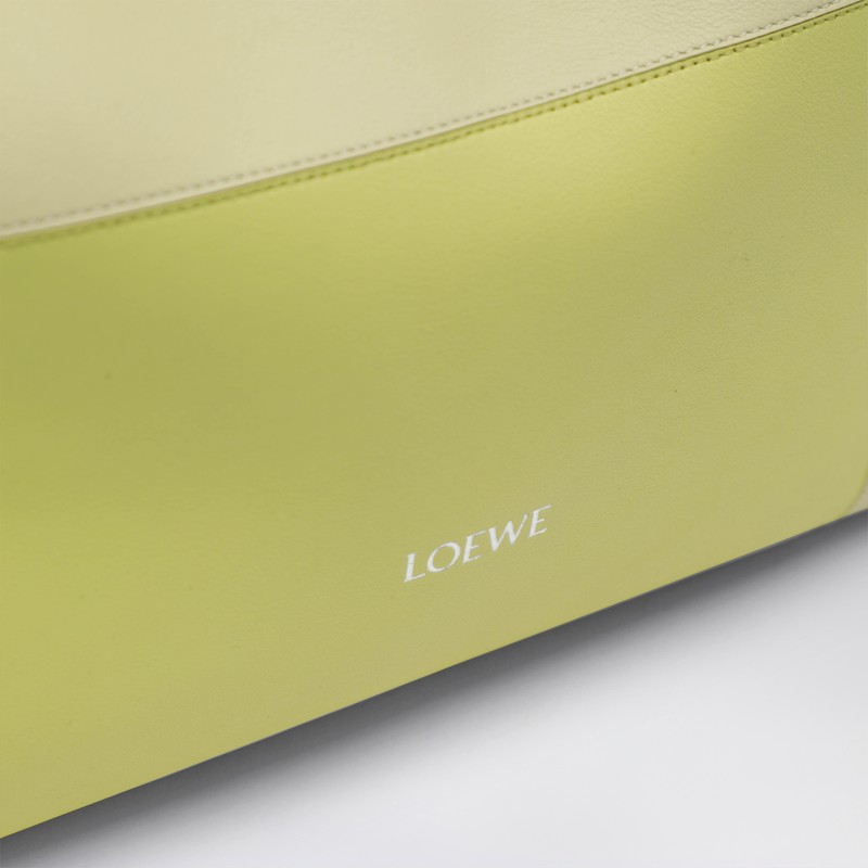 Loewe Flamenco Clutch Medium Bag In Pale Grey/light Citrine In Gray