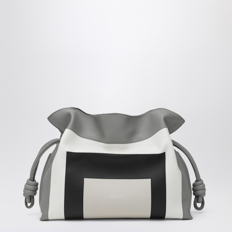 Medium Flamenco Clutch bag Grey/Light Ghost