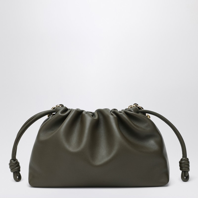 Loewe Medium Flamenco Purse Bag Dark Khaki In Green