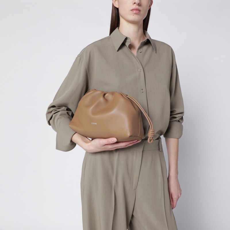 Loewe Medium Flamenco Purse Bag In Moca Leather In Brown