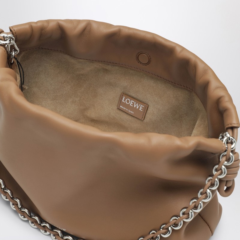 Loewe Medium Flamenco Purse Bag In Moca Leather In Brown