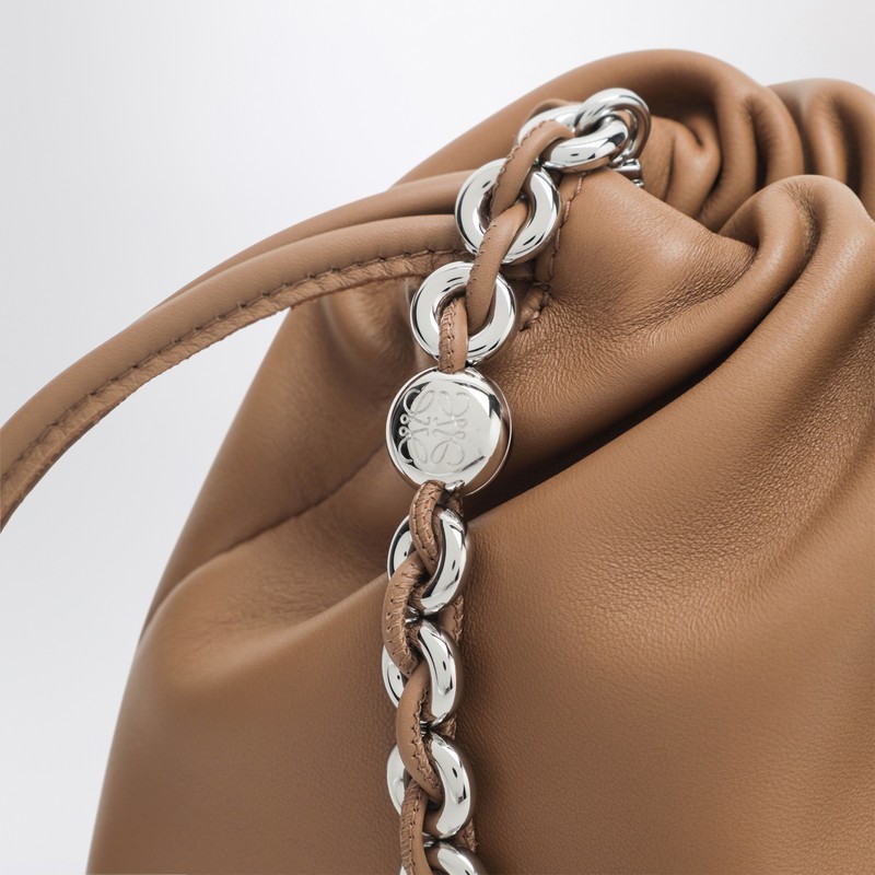 Loewe Medium Flamenco Purse Bag In Moca Leather In Brown