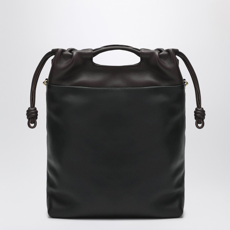 Loewe Flamenco Purse Tote Bag In Black/chestnut Brown In Black