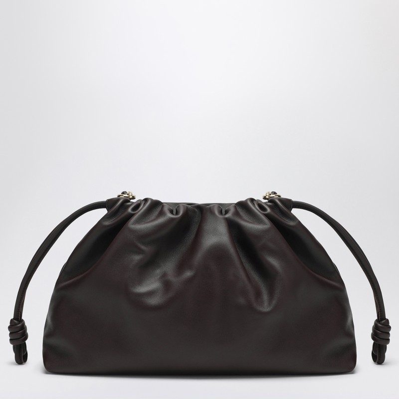 Loewe Large Flamenco Purse Bag In Dark Brown In Brown